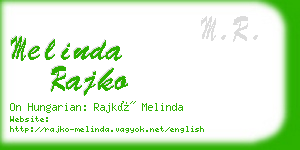 melinda rajko business card